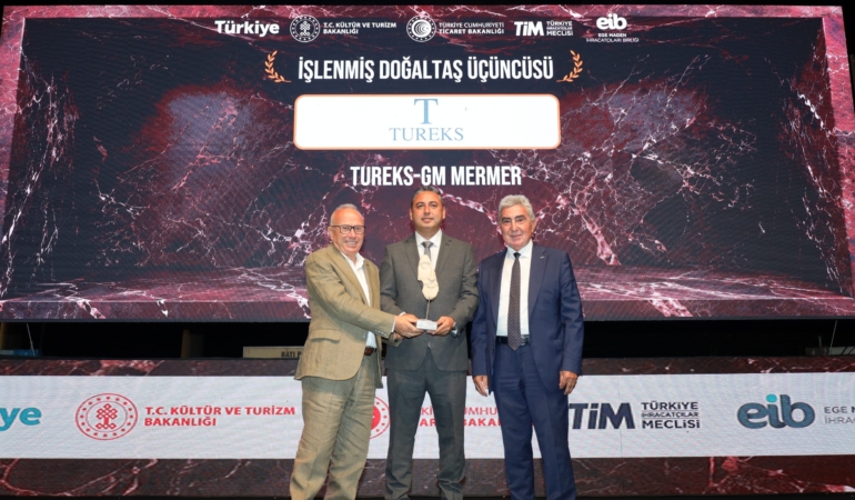 Doğal Taş Sektöründe Tureks 2025 İhracat Başarısıyla 4 Ödül Kazandı