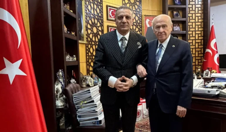 Tahliyesinin Ardından Selahattin Yılmaz MHP Lideri Devlet Bahçeli’yi Makamında Ziyaret Etti