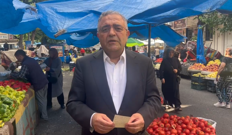 Sezgin Tanrıkulu Diyarbakır pazarında artan yoksulluğa ve alım gücündeki kayıplara dikkat çekti