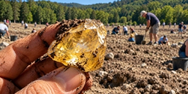ABD'deki Crater of Diamonds Eyalet Parkı'nda ziyaretçiler değerli elmaslar bulmayı sürdürüyor